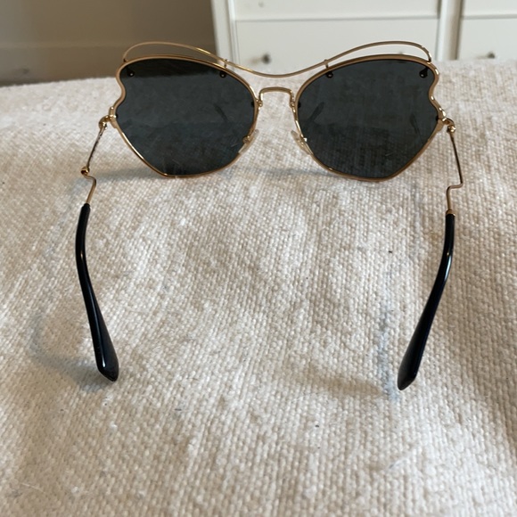 Miu Miu Scenique Butterfly Oversized Sunglasses